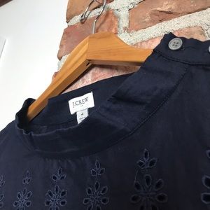 J Crew Eyelet Blouse